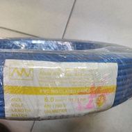 multi cable 6.0mm sirim color Blue 1roll