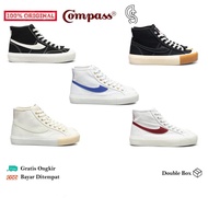 Compass Gazelle Hi Black White / Cream/ White Blue / White Red / Cream / Black Gum