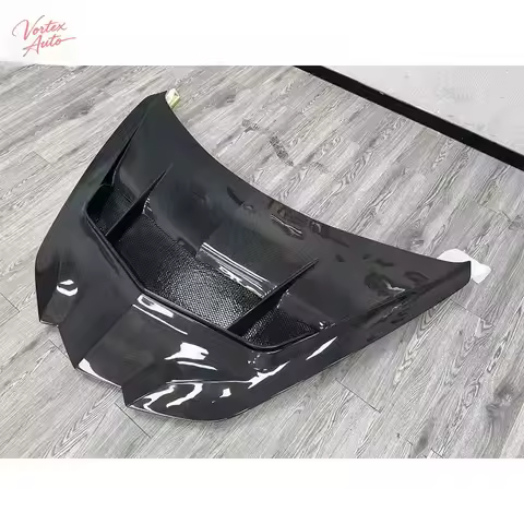 For Chevrolet Corvette C8 ZR1 Style Carbon Fiber Hood Large Vented Opening High Quality Performance 