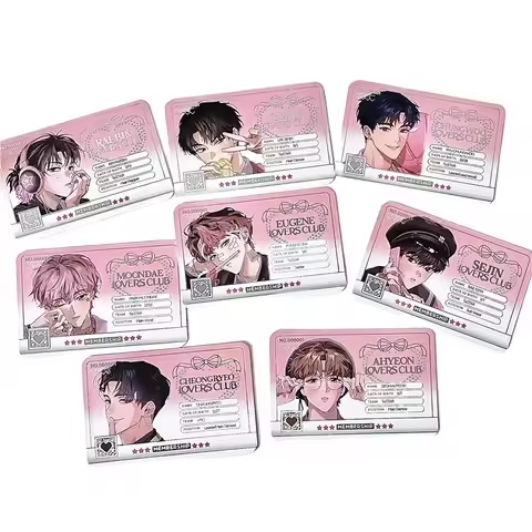 8Pcs/Set Korean Manhwa Debut or Die Lomo Card Park Moondae, Lee Sejin Cartoon Characters 3 Inches ID