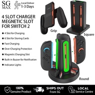 4 in 1 Nitendo Switch 2 Controller Charger LED Indicator Charging Dock Station for Nitendo Switch 2 