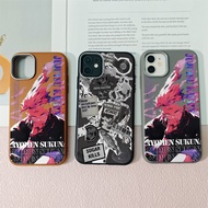 For OPPO A16 A17 A60 A18 A3 A58 A77S A3X A9 A5 A31 A53 Jujutsu Kaisen Leather Case PWJK090A