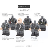 218-223 Building Block Minifigure German Soldier National Defense Assembled Military Aircraft Rifle 