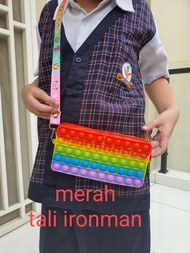 NASIUDUK TAS KOTAK pensil tas mainan pop it tas hp pop it tas masker pop it P014