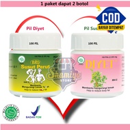 Paket Pelangsing Borobudur Pil Diyet dan Susut Perut  BPOM ORIGINAL  / bukan susut perut kalimantan / teh jati cina / bukan salimah slim / magic slimming tea