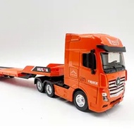 Huina 1730 Model Truck 2023 New 1:50 Scale Semi -alloy Flat Trailer 12 Wheel Engineering Vehicle Die