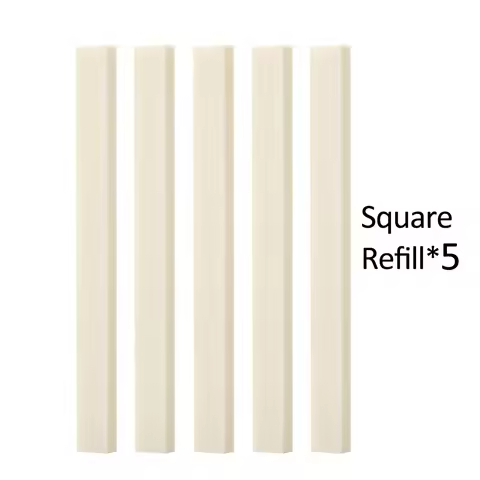 5 Pcs Refill Eraser Square Round Mechanical Retractable Eraser