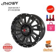 ล้อแม็กขอบ20 ล้อออฟโรดขอบ20 โปรส่งฟรี!! ล้อออฟโรดขอบ20 20x9 6h139.7 ET+18 CB108 (1วง) แม็กรถกระบะ รถ