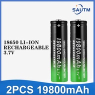 18650 Rechargeable Battery 19800mAh 3.7V Battery, Suitable for Flashlight, Headlight
