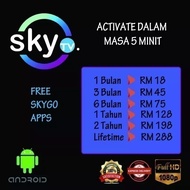 SKYTV MONTHLY CODE ID