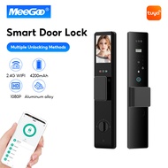 MeeGoo Smart 3D Face Digital Smart Door Lock สแกนใบหน้า Wifi Tuya App พร้อมกล้อง รหัสผ่าน ล็อคอิเล็ก