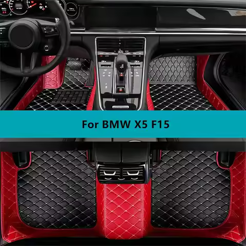 Car Floor Mats For BMW X5 F15 2013 2014 2015 2016 2017 2018 Full Set Leather All Weather Waterproof 