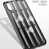 ♤■Baseus iPhone XR 6.1 Helmet Shell Game Cooling Vertical Strip Hollow Breathable All-inclusive Edge Apple Phone Case