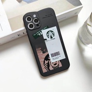 0MIAO STARBUCKS CASE SQUARE EDGE OPPO A53 A33 A32 A3S F9 A5S A31 A9 2020 C1 C2 C3 C11 Pelindung Laya