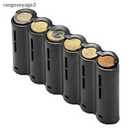 [rangevoyage2] Portable 6 Slot Euro Coin Storage Dispenser Euro Coins Holder Collector With Spring F