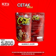 CUSTOM STANDING POUCH PRINT I SIZE 9 X 15CM