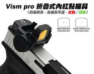 【KUI酷愛】Vism pro 折疊式内红點瞄具 3MOA 瞄準鏡 RMR快瞄 多孔支架+20mm底座~KUI990