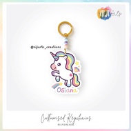 [SG LOCAL] Unicorn Customised Keychain / Bag Tag / Accessories / Handmade / Personalised Keychain