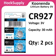 [2pcs] Koonenda CR927 Battery Lithium Battery 3V 927