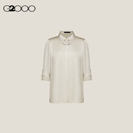 G2000 Satin Roll Sleeve Shirt Blouse