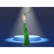 Mobile Car Front Hanger For Muslim AMN005 Clear Glass Cylindrical Shape Printed With The Name Of All