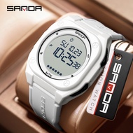 SANDA 6303 multifunctional sports electronic watch 5ATM waterproof student men watch -10