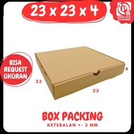 Cardboard 23x23x4 LD Brown | Pizza Box | Box 23x23x4| Cosmetic Packaging | Gift Zigma pack