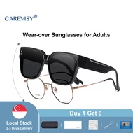 CAREVISY Sunglasses Over Spectacles for Myopia Polarized UV400 Protection Anti Glare Driving Wear Ov