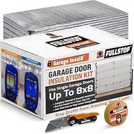 BEEST FULLSTOP Garage Door Insulation Kit - 8 Pre-Cut 24x48 Foam-Core Panels w/Tape, Cutter & Squeeg