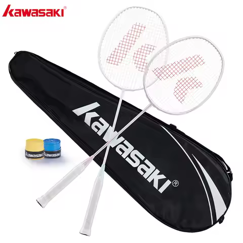 Kawasaki Badminton Rackets KD-700 PRO 2pcs/set With Badminton Bag + 2 Overgrips Badminton Complete S
