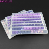 BACK2LIFE PC Keycaps Storage Box, Dustproof with Paper Dividers Clear Keycaps Case, Durable 77 1U Ke