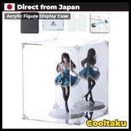 Cooltaku Acrylic Figure Display Case UV Protection Magnetic Door 25x25x30cm Mirror Base Back Mirror