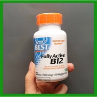 Doctor Best Fully Active B12 1500mcg 60 veggie capsule B 12 1500 mcg