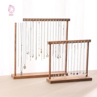 DOI4RE ที่วางสร้อยคอ ที่จัดระเบียบเครื่องประดับ ชั้นวางของ ไม้ แท่นแสดงเครื่องประดับ แฟชั่น ดีไซน์ปร