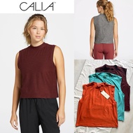 CALIA Lustalux Mock Neck Tank Top Sport Shirt Woman