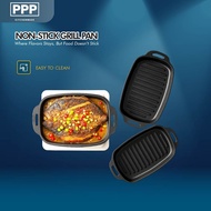 PPP - Non-Stick Korean BBQ Grill Pan Camping Grill Pan Griddle Grill Pan | Kuali Pemanggang BBQ Kore