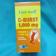 Live-well C-Burst 1000mg Vitamin C Exp 4/2024 clearance