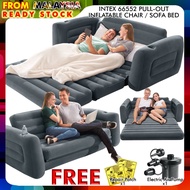 INTEX 66552 Pull-Out Sofa Inflatable Sofa Bed Double Square Foldable Multifunctional Comfortable Sur