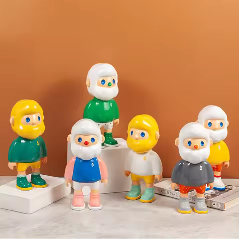 28cm Fashion Bear Statue Farmer Bob Boyfriend Sculpture Figures Piggy Bank Cartoon Bear Brick Mold M