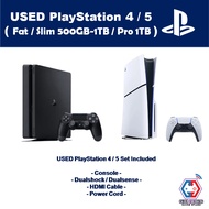 [USED 二手现货] Sony PlayStation 5 PS5 Slim Disc 825GB/1TB - Fat/Slim/Pro PlayStation 4 PS4 500GB/1TB