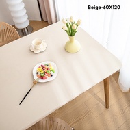 NFA ผ้าคลุมโต๊ะ ผ้ายางปูโต๊ะ ผ้าปูโต๊ะ หนัง PVC กันน้ํา กันน้ํามัน สองด้าน สีพื้น สําหรับนักเรียน โต๊ะทานอาหาร