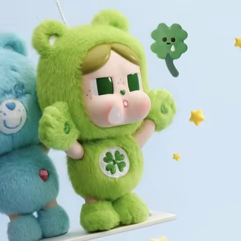 POP MART CRYBABY Care Bears Series Vinyl Plush Pendant Mystery Box Genuine Blind Box Guess Toys Bag 