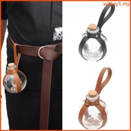 WIT Medieval Glass Bottle with Cork Stopper Dark Magical Potion Bottle for Party