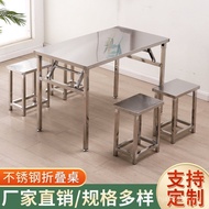 Folding Table Folding Outdoor Portable Construction Site Stainless Steel Wholesale Stall Square Tabl