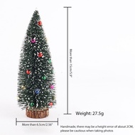 Christmas Tree Christmas Desktop Tree Mini Christmas Tree Flocked Sticky Beads Christmas Plastic Tre