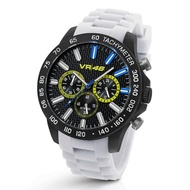 Original TW Steel Watch VR116 45MM Men's Analog Valentino Rossi VR|46 VR46 Silicone Strap White