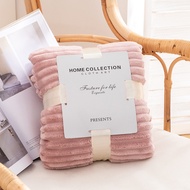 【 现货速发】youmi Flannel Blanket 毛毯/空调毯 /沙发毯 Solid Blanket Selimut Baldu Gebu Lembut Soft & Thick Single