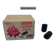 火炭 / Charcoal Briquette / Star Fire Brand Charcoal Briquette 3 KG / Arang Star Fire Brand / Arang 3 