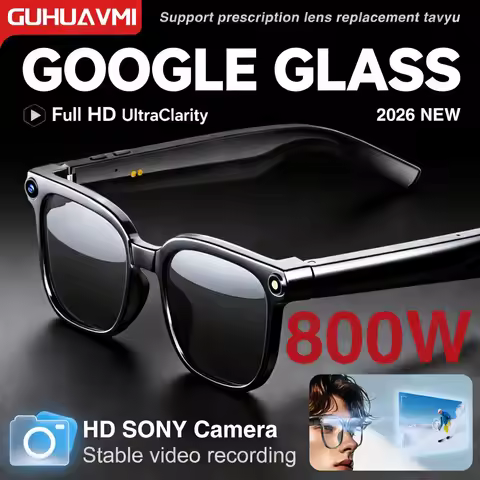 New 8K HD AI Smart Glasses Men 8MP Lens Photo Video Chat GPT Voice Assistant Live Translation Sungla