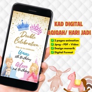 KAD AQIQAH DAN KESYUKURAN DIGITAL | E CARD HARI JADI | KAD KAHWIN DIGITAL